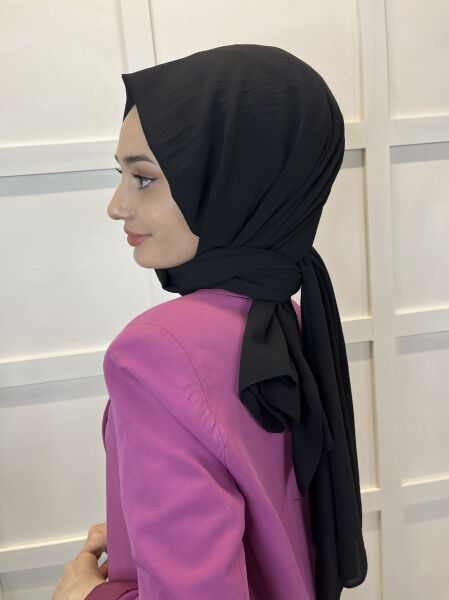 Comfortable Wrinkle-Free Cazz Shawl, Soft, Durable Easy Shawl 01000 BLACK