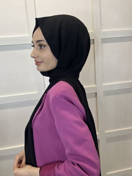 Comfortable Wrinkle-Free Cazz Shawl, Soft, Durable Easy Shawl 01000 BLACK