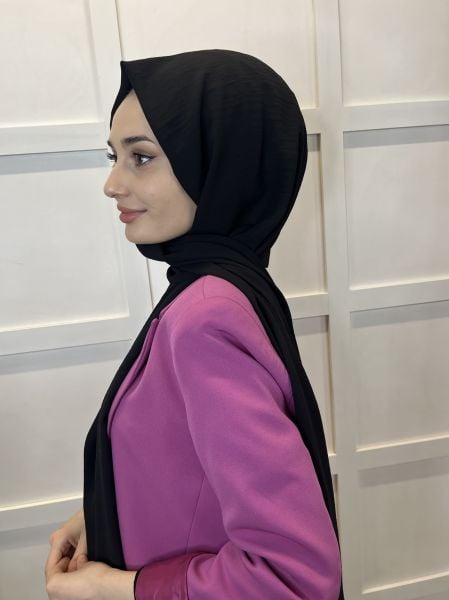 Comfortable Wrinkle-Free Cazz Shawl, Soft, Durable Easy Shawl 01000 BLACK