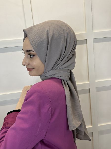 Rahat Kırışmaz Cazz Şal, Yumuşak, Tok Duruşlu Kolay Şal 01000 KOYU VİZON