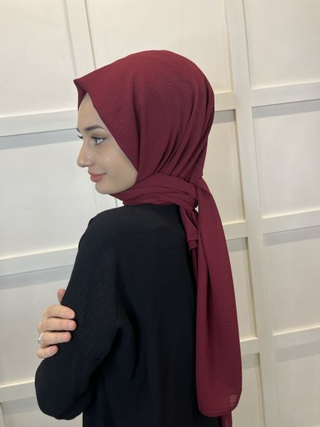 Comfortable Wrinkle-Free Cazz Shawl, Soft, Durable Easy Shawl 01000 CLARET RED