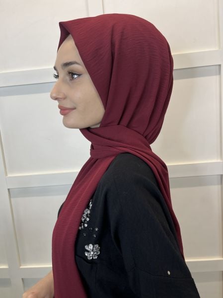 Comfortable Wrinkle-Free Cazz Shawl, Soft, Durable Easy Shawl 01000 CLARET RED
