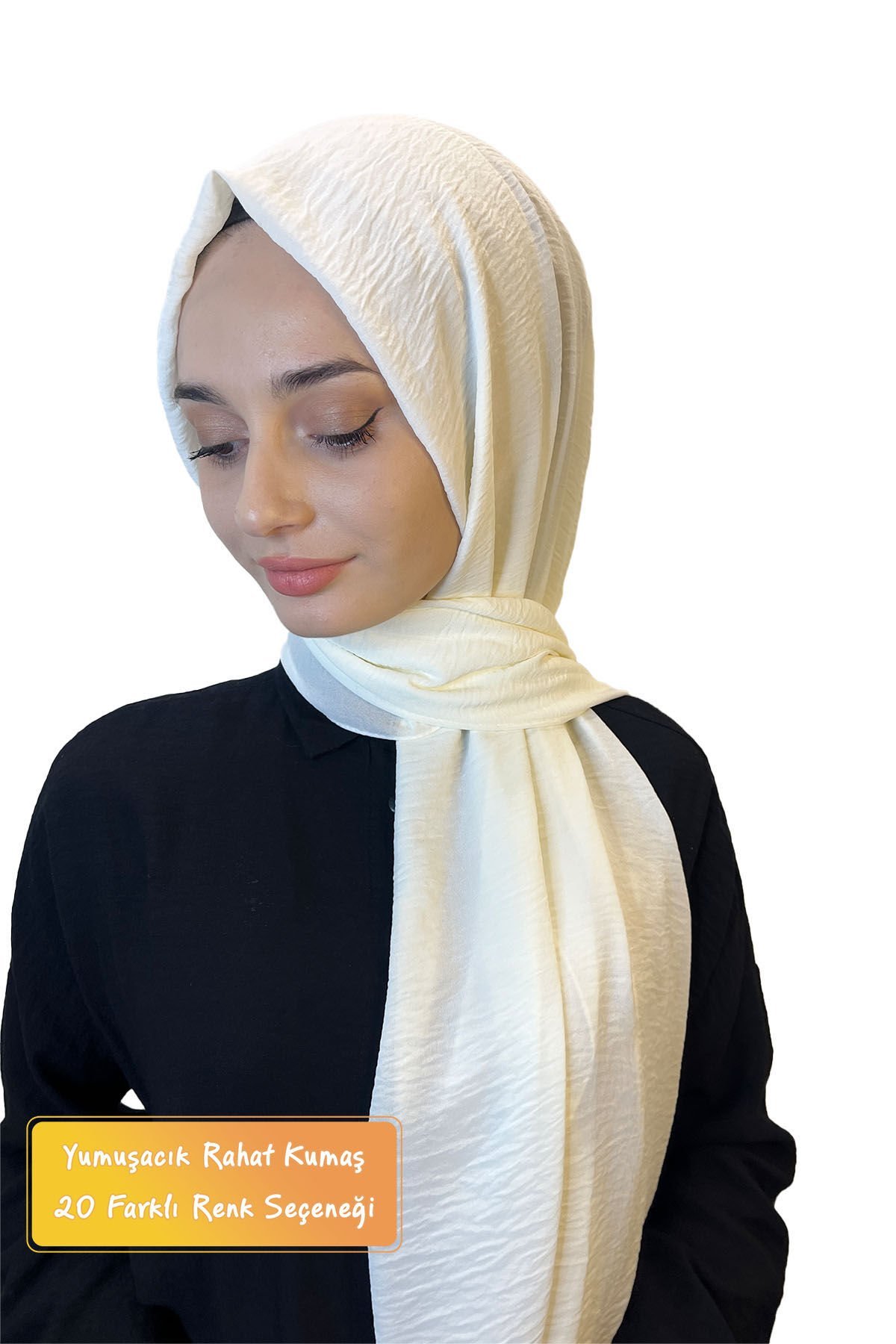 Comfortable Wrinkle-Free Cazz Shawl, Soft, Durable Easy Shawl 01000 ECRU