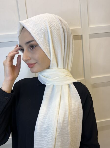 Comfortable Wrinkle-Free Cazz Shawl, Soft, Durable Easy Shawl 01000 ECRU