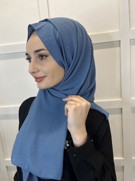Comfortable Wrinkle-Free Cazz Shawl, Soft, Durable Easy Shawl 01000 INDIGO
