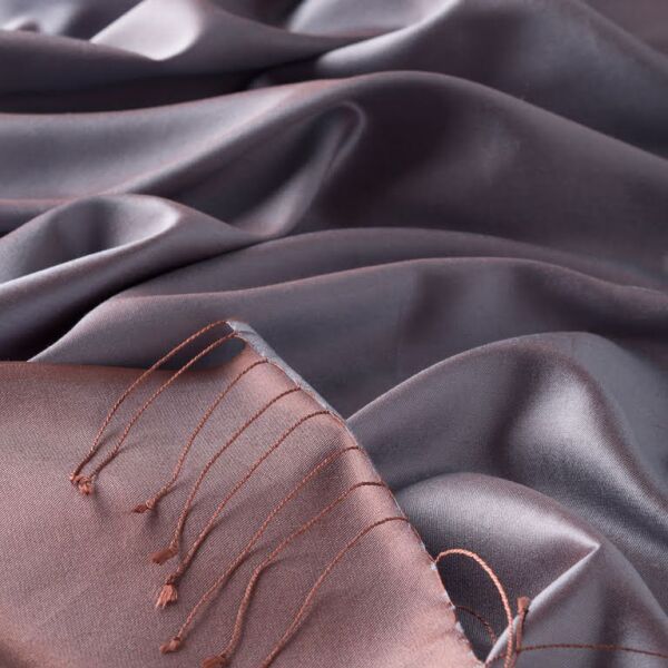 İpekevi Double Sided Special Woven 100% Silk Shawl 00927 FIRUZE