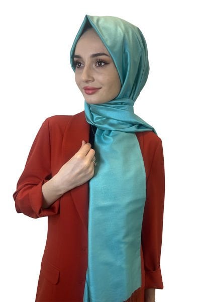 İpekevi Düz İpek Şal - Classic Tek Renk Tek Taraflı Şal 2911 CAM GÖBEĞİ