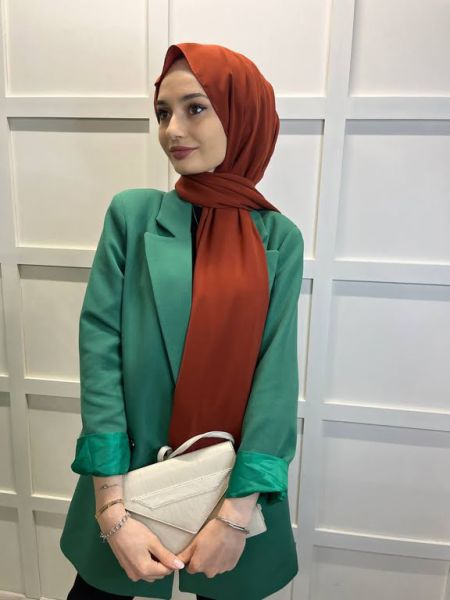 Siyane Scarf Medina Silk Shawl 00737 DARK TILE