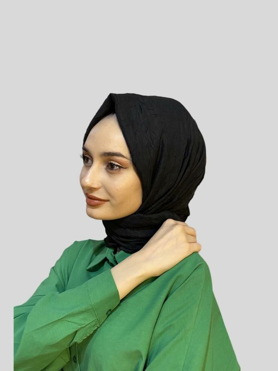 Loryan Scarf Viva Crush Cotton Shawl 00380 BLACK