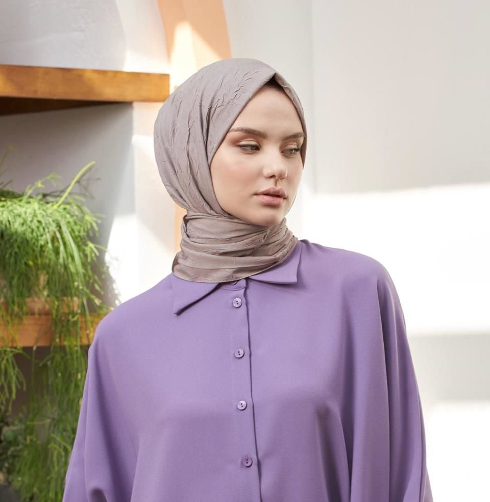 Loryan Scarf Viva Crush Cotton Shawl 00380 STONE COLOR