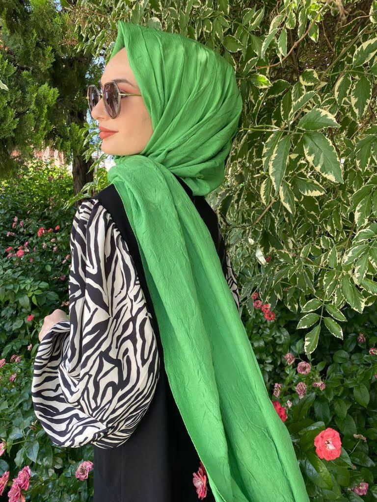 Loryan Scarf Viva Crush Cotton Shawl 00380 NEON