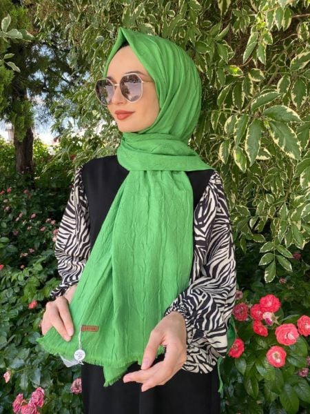 Loryan Scarf Viva Crush Cotton Shawl 00380 NEON