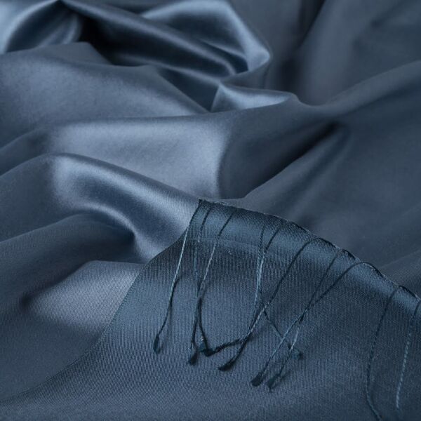 İpekevi Double Sided Special Woven 100% Silk Shawl 00927 MAGNETIC BLUE