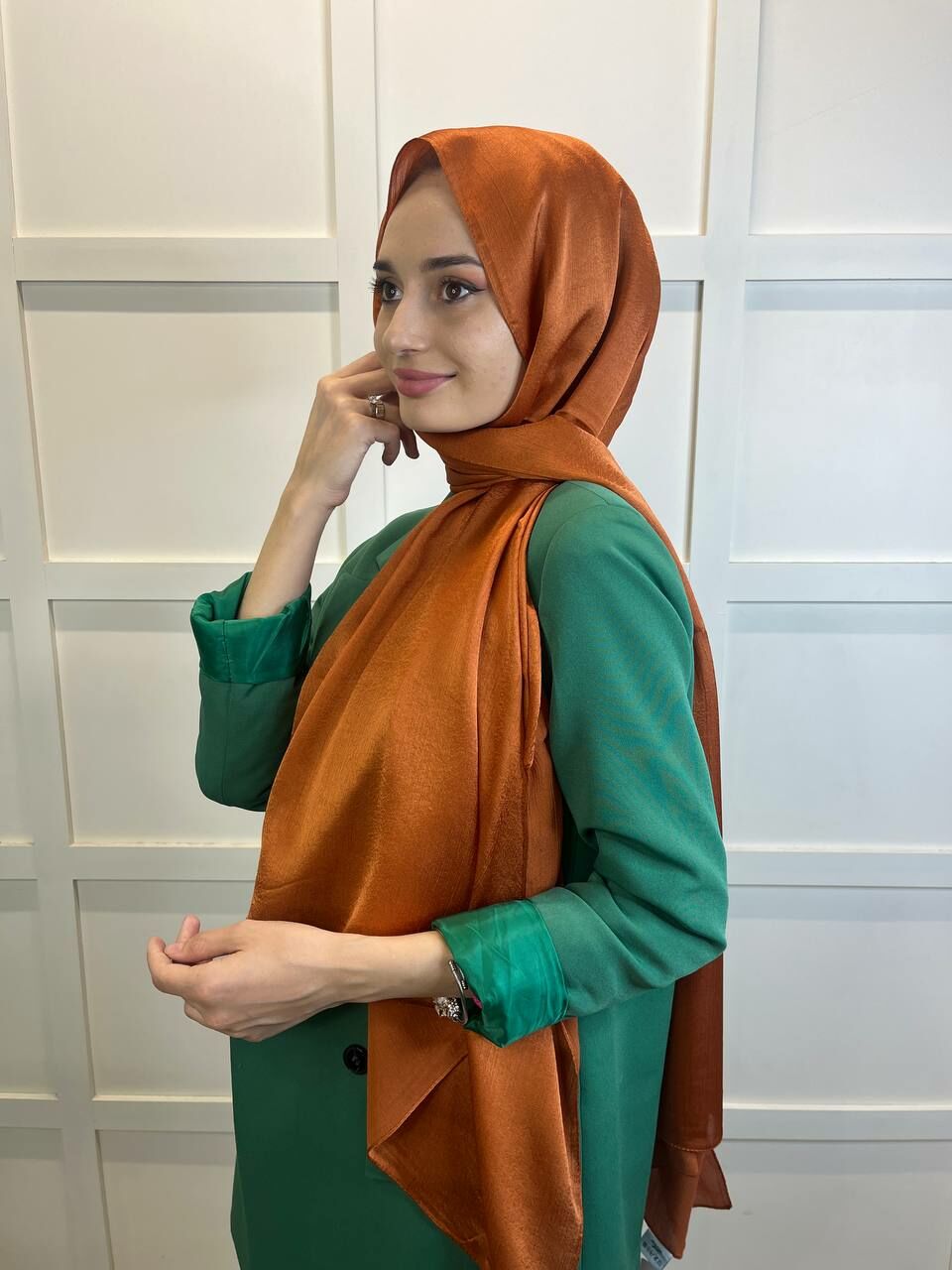 Madame Polo Janjan, Janjanlı Şifon Şal 00823 TARÇIN