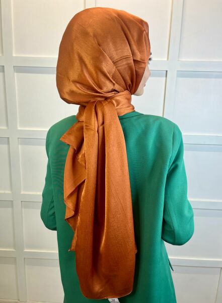 Madame Polo Janjan, Chiffon Shawl with Janjan 00823 CINNAMON