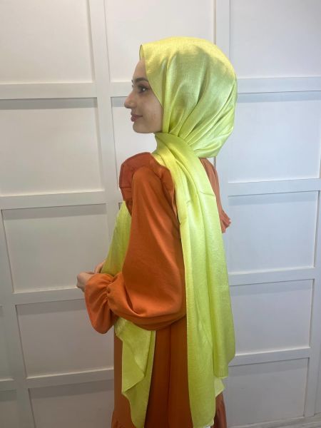 Madame Polo Janjan, Chiffon Shawl with Janjan 00823 NEON