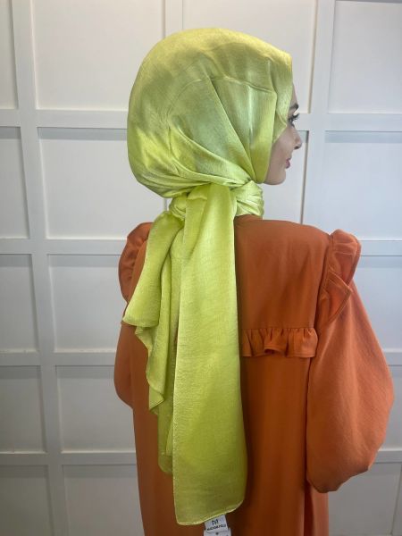 Madame Polo Janjan, Chiffon Shawl with Janjan 00823 NEON