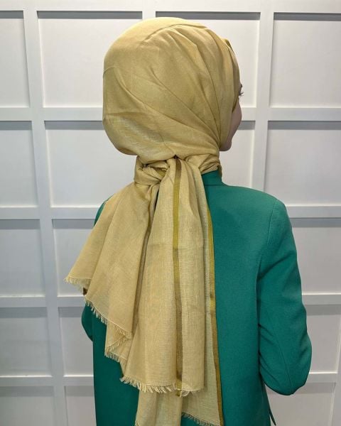 İpekevi Blend Modal Single (Solid) Color Shawl 7323 HARVEST YELLOW