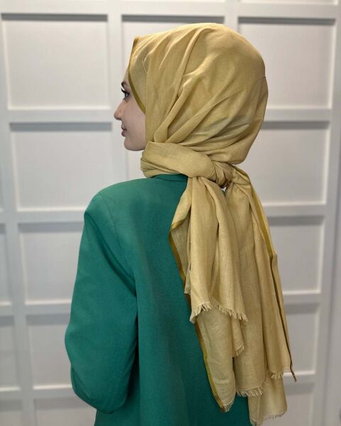 İpekevi Blend Modal Single (Solid) Color Shawl 7323 HARVEST YELLOW