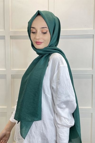 Kroren by Armanda Voile Shawl - Silky Shiny Shawl KR7557 EMERALD