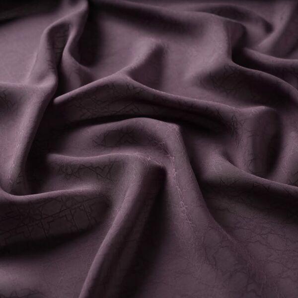 İpekevi Blend Four Seasons Mini Seljuk Single Color Silk Modal Monogram Shawl 4393 FIG PURPLE