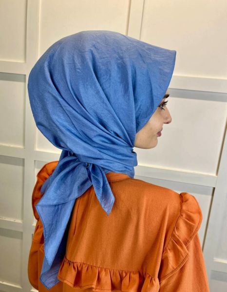 Siyane Scarf İpeksi Vual Eşarp 00949 İNDİGO