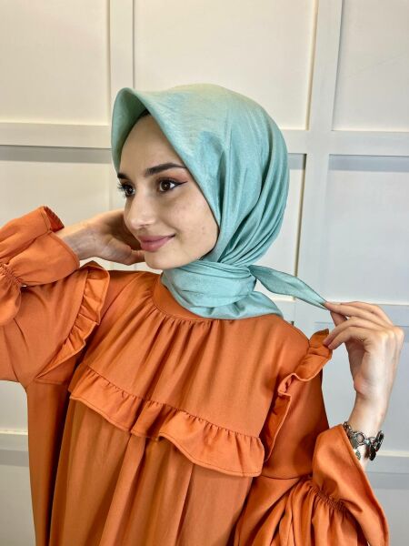 Siyane Scarf İpeksi Vual Eşarp 00949 MİNT