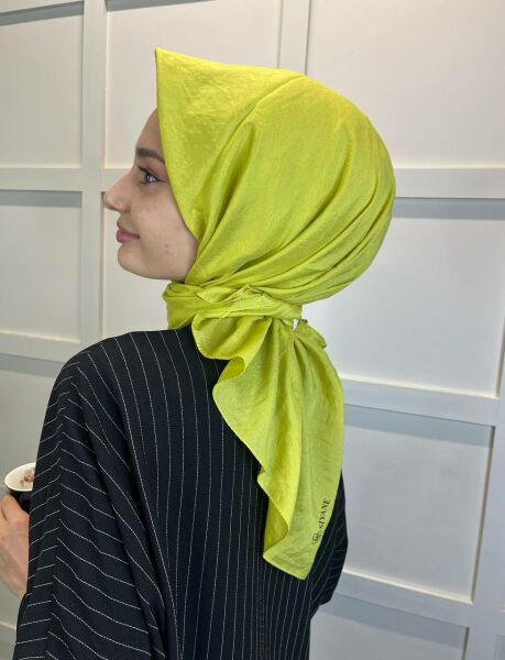 Siyane Scarf İpeksi Vual Eşarp 00949 FISTIK YEŞİLİ