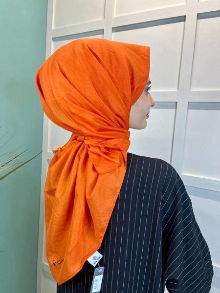 Siyane Scarf İpeksi Vual Eşarp 00949 TURUNCU