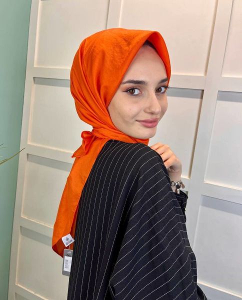 Siyane Scarf İpeksi Vual Eşarp 00949 TURUNCU