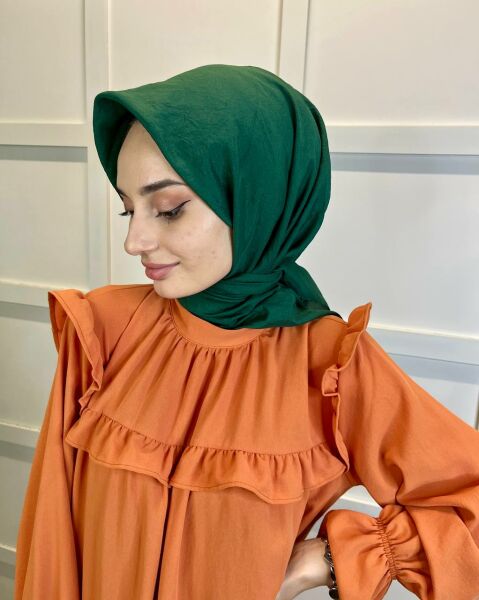 Siyane Scarf İpeksi Vual Eşarp 00949 ZÜMRÜT