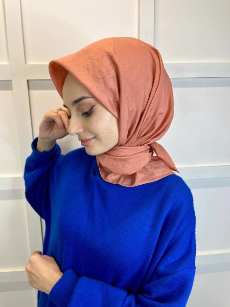 Siyane Scarf İpeksi Vual Eşarp 00949 SOĞAN