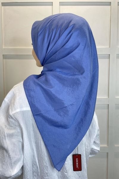 Kroren by Armanda Voile Scarf - Silky Shiny Scarf KR7558 INDIGO