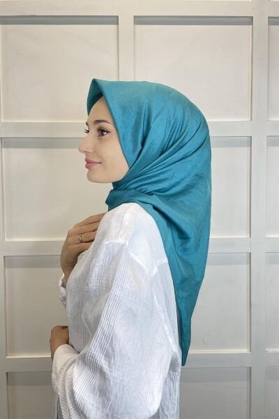 Kroren by Armanda Voile Scarf - Silky Shiny Scarf KR7558 OIL GREEN