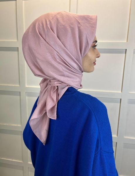 Siyane Scarf İpeksi Vual Eşarp 00949 PUDRA