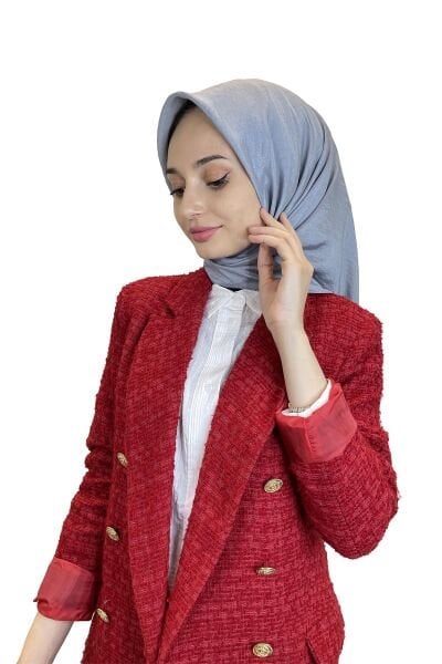 Kroren by Armanda Voile Scarf - Silky Shiny Scarf KR7558 GRAY