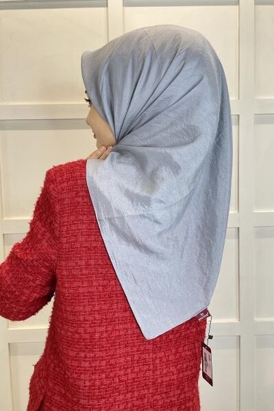 Kroren by Armanda Voile Scarf - Silky Shiny Scarf KR7558 GRAY