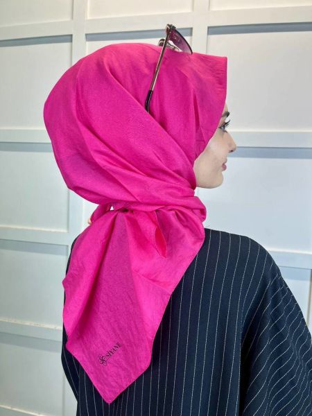 Siyane Scarf İpeksi Vual Eşarp 00949 FUŞYA