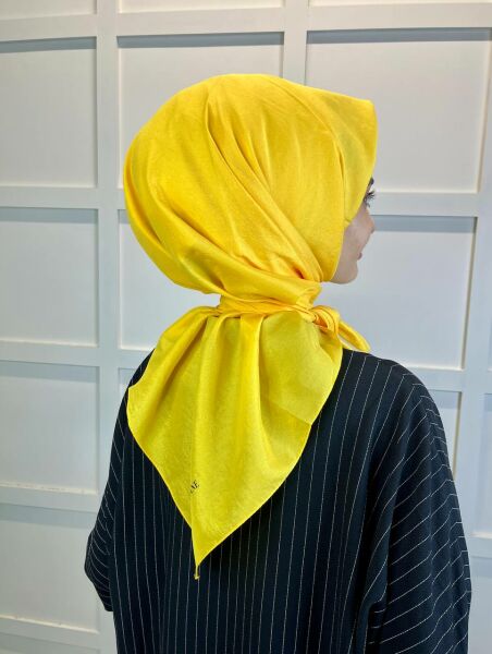 Siyane Scarf İpeksi Vual Eşarp 00949 SARI