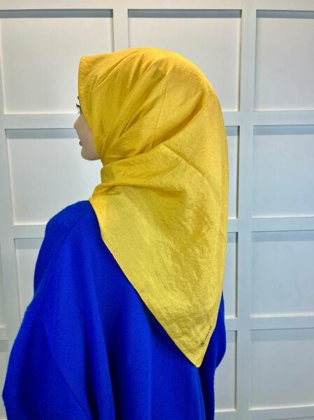 Siyane Scarf İpeksi Vual Eşarp 00949 KOYU SARI