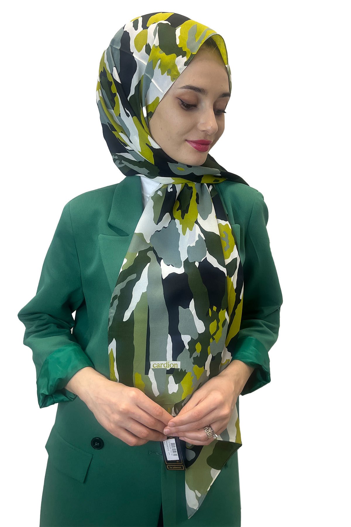 Cardion Desenli Medine İpeği Şal 00978 ÇAĞLA