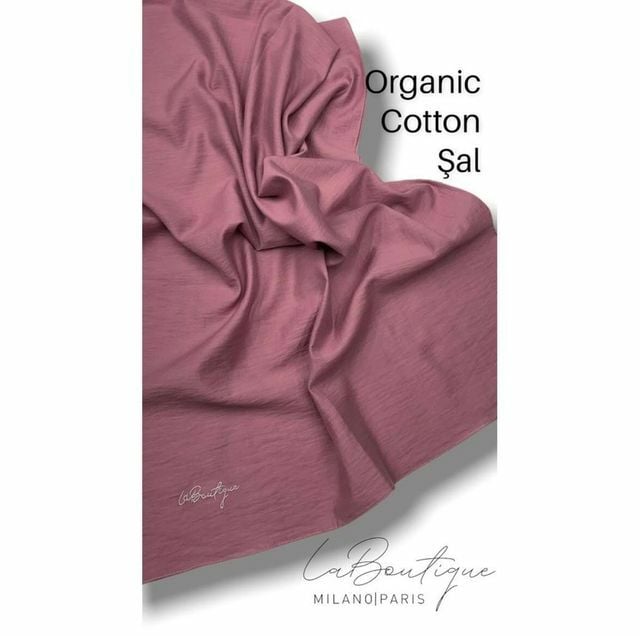 La Boutique Organic Cotton Shawl ROSE PINK