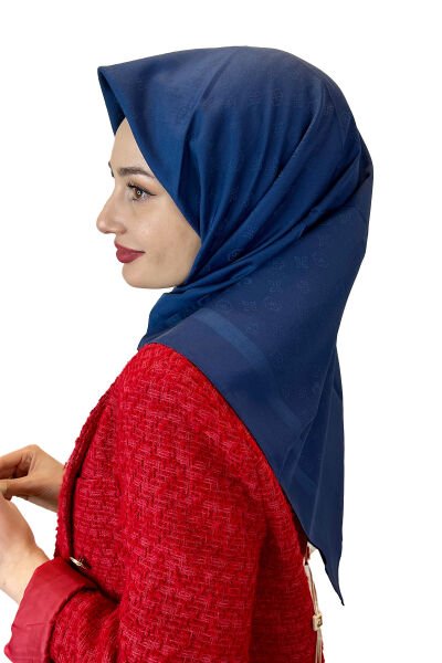 Pierre Cardin Cotton Eşarp, Pamuklu Logo Desenli, Şık Eşarp 1030500 LACİVERT