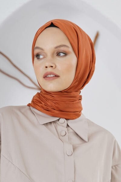Loryan Scarf Flush Jacquard Tree Bark Pattern Shawl 00953 TILE