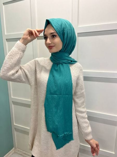 Loryan Scarf Viva Crush Cotton Shawl 00380 LALE