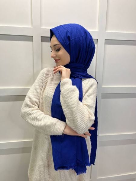 Loryan Scarf Viva Crush Cotton Shawl 00380 DARK SAKS