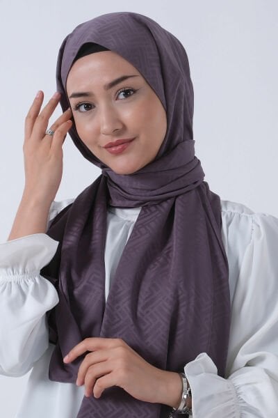 Harem Scarf Jakarlı Şal, Nehir Jakar Şal 01170 ANTRASİT