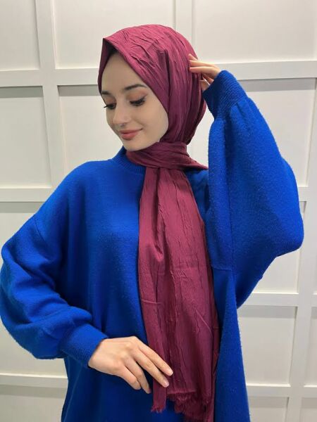Loryan Scarf Viva Crush Cotton Shawl 00380 CHERRY