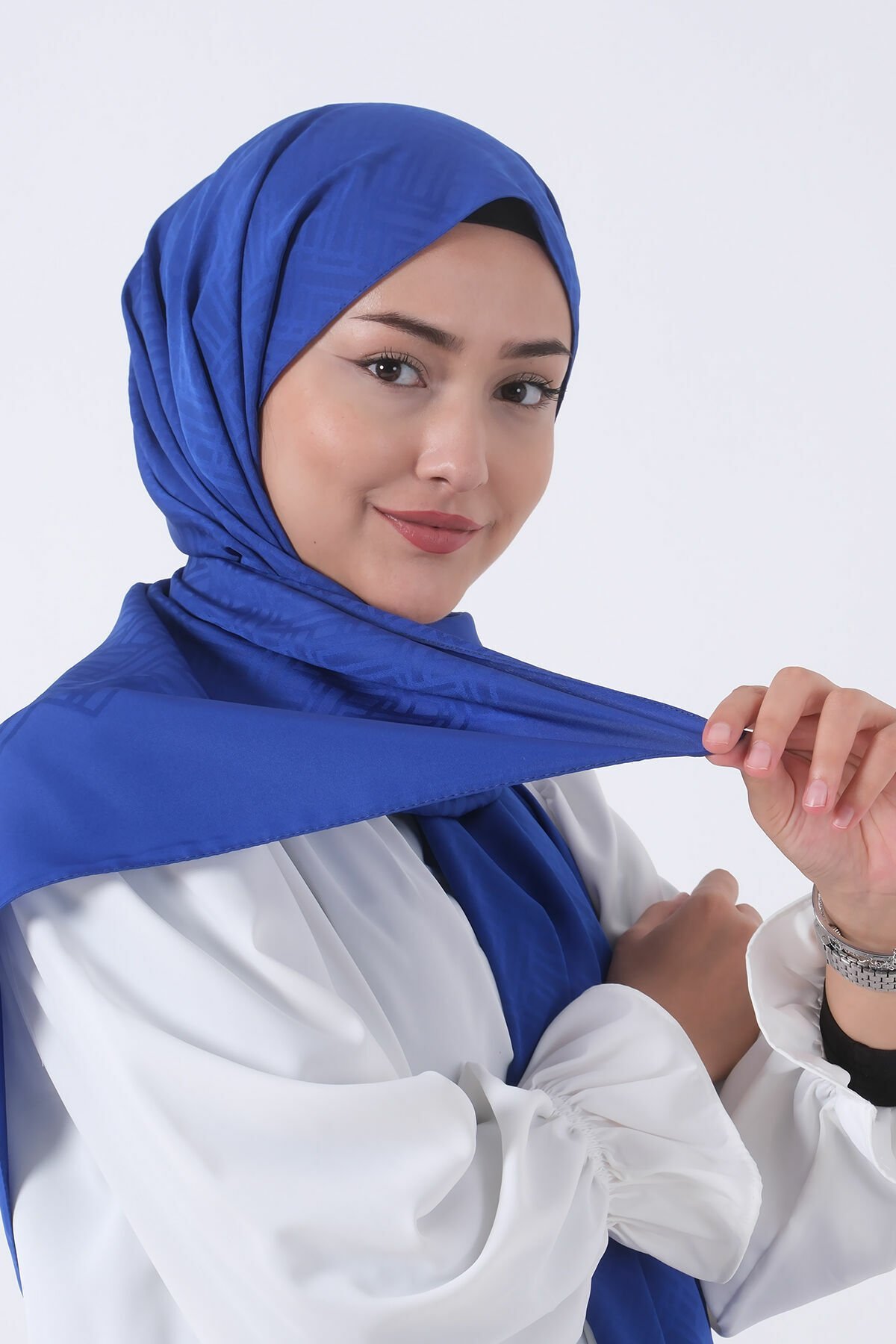 Harem Scarf Jakarlı Şal, Nehir Jakar Şal 01170 SAKS