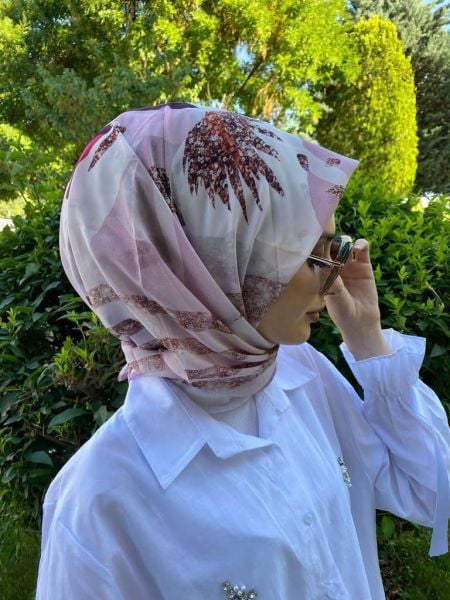 Aker Sport Angel Series Summer Patterned Scarf 7195 POWDER
